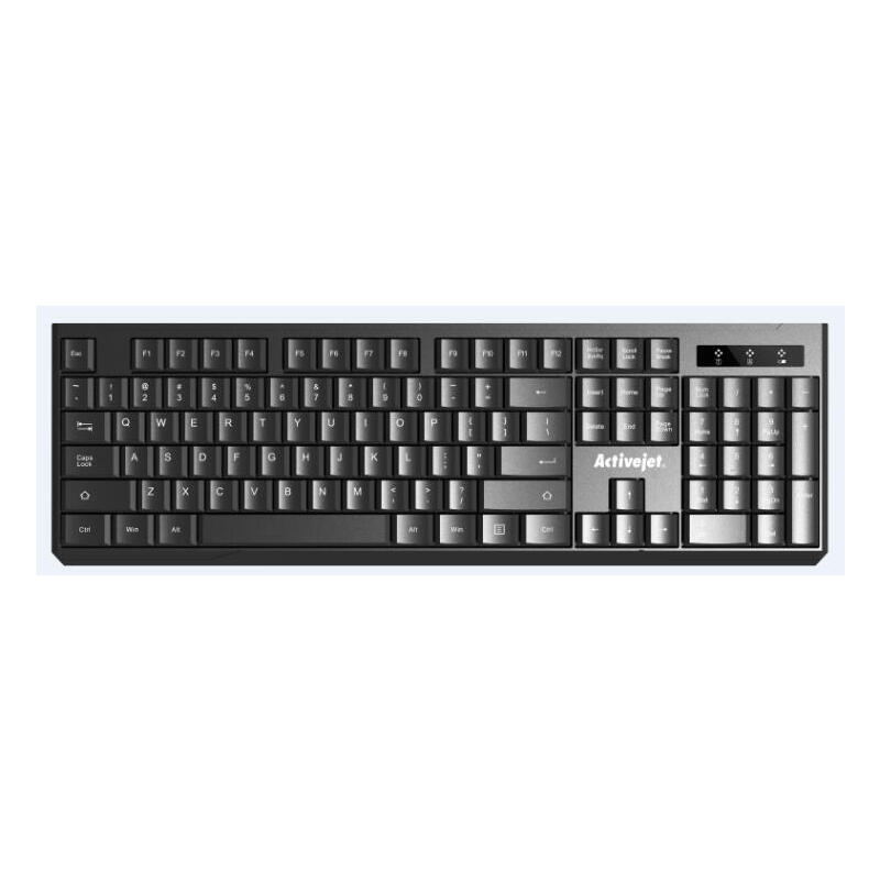 Teclado (ingles) inalÁmbrico activejet usb k-3911w