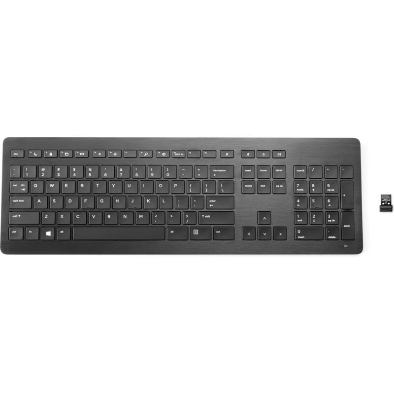 Teclado inglÉs inalÁmbrico hp premium para europa