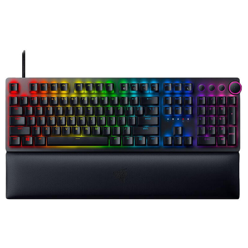 Teclado inglÉs razer huntsman v2 usb qzerty ee. uu. negro