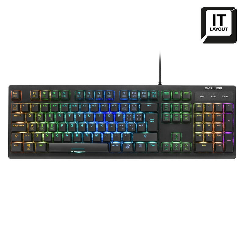 Teclado (italiano) gaming sharkoon skiller sgk30 red