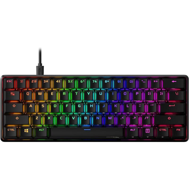 Teclado mecanico hp hyperx alloy origins 60 aqua gaming rbg 56r61aaaba