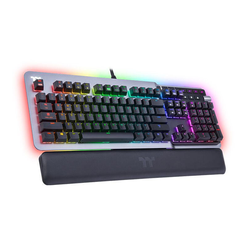 Thermaltake teclado (aleman) argent k5 rgb titanio / negro