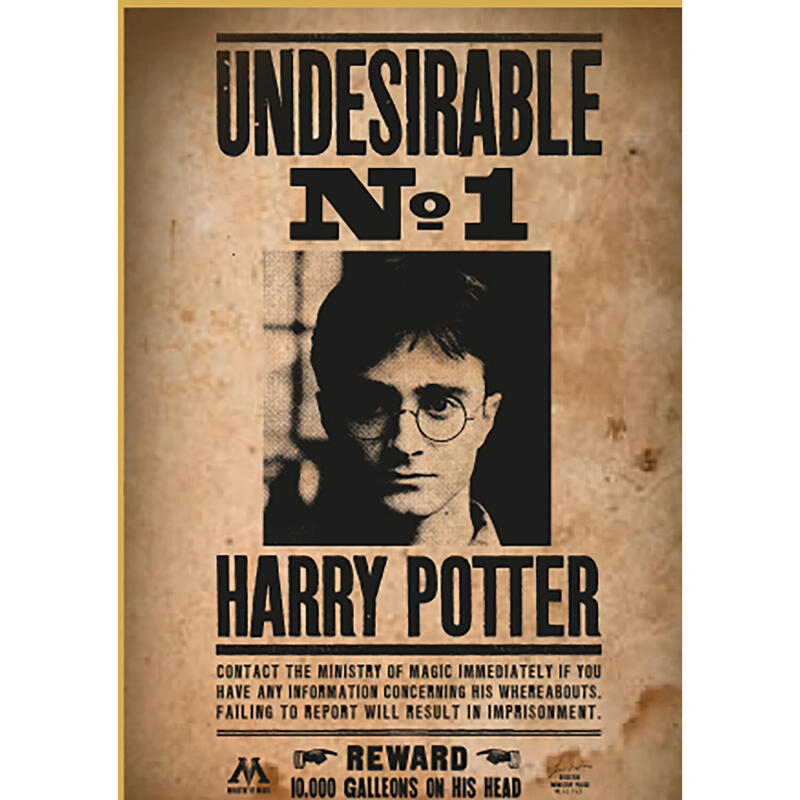 Thumbsup! puzzle harry potter «wanted no.1» 50teile