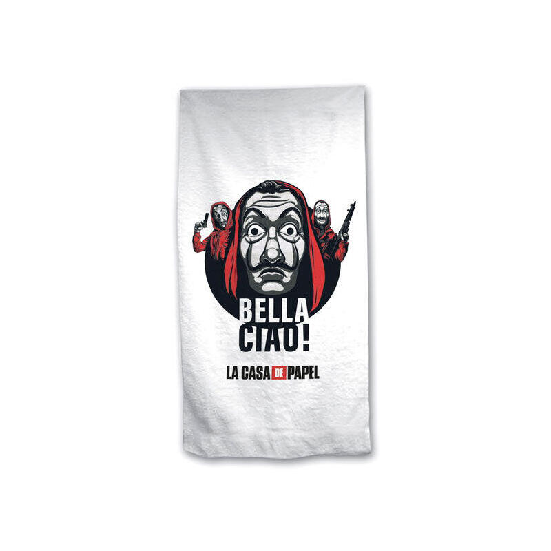 Toalla bella ciao! la casa de papel microfibra