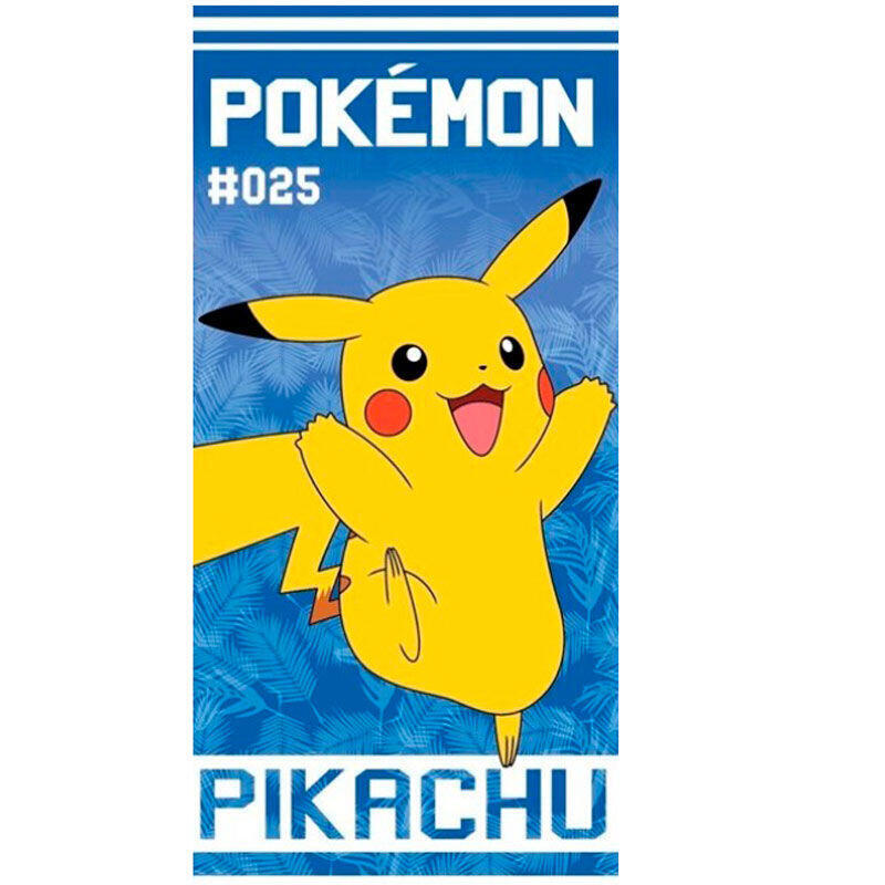 Toalla pikachu pokemon algodon