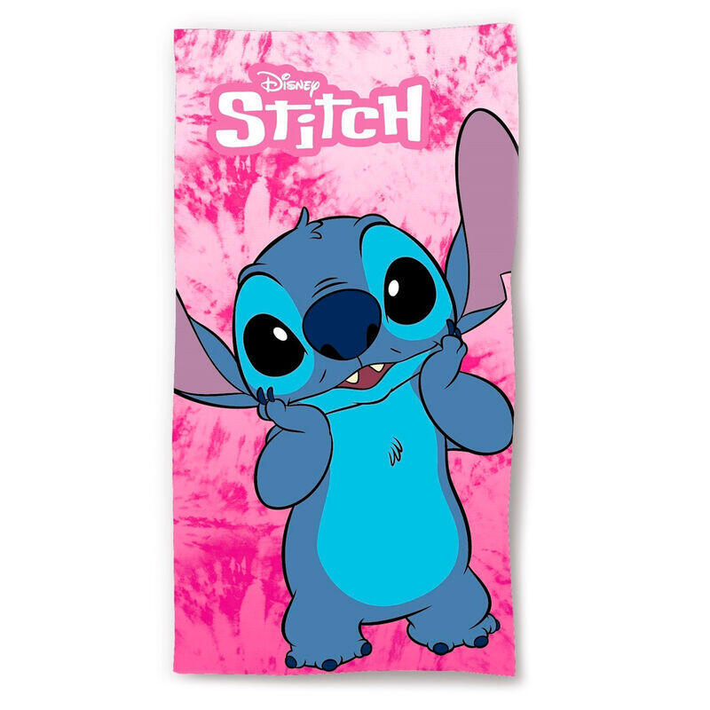 Toalla pink stitch disney microfibra