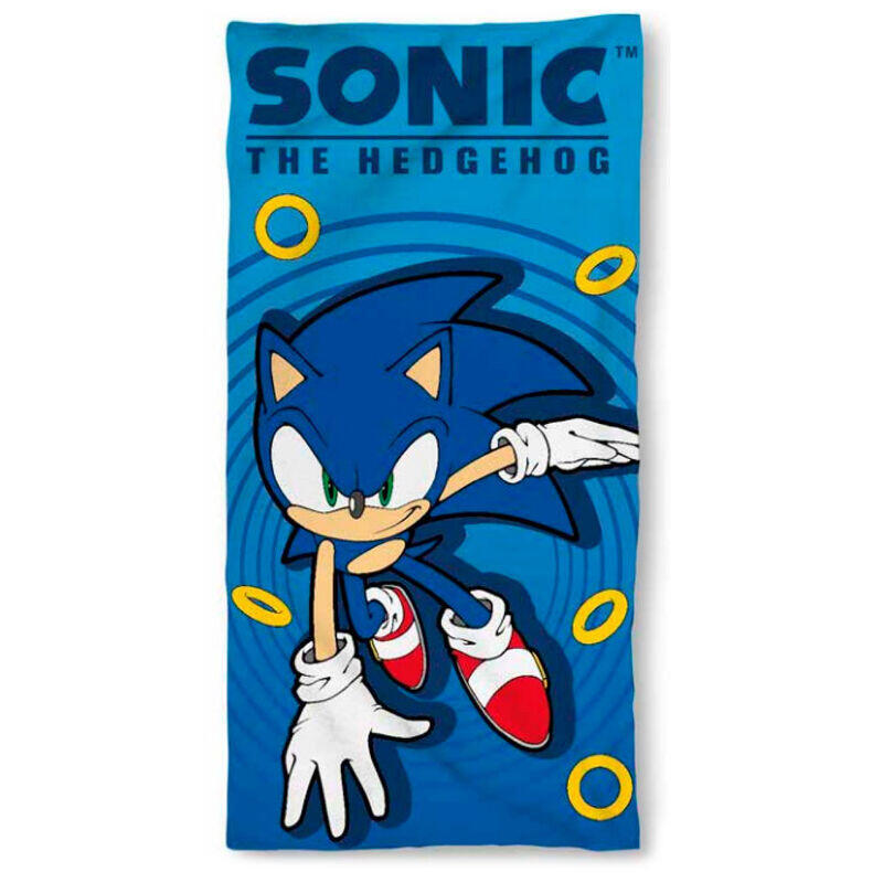 Toalla sonic the hedgehog microfibra