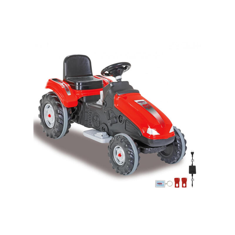 Tractor de conducciÓn jamara rueda grande 12v rojo