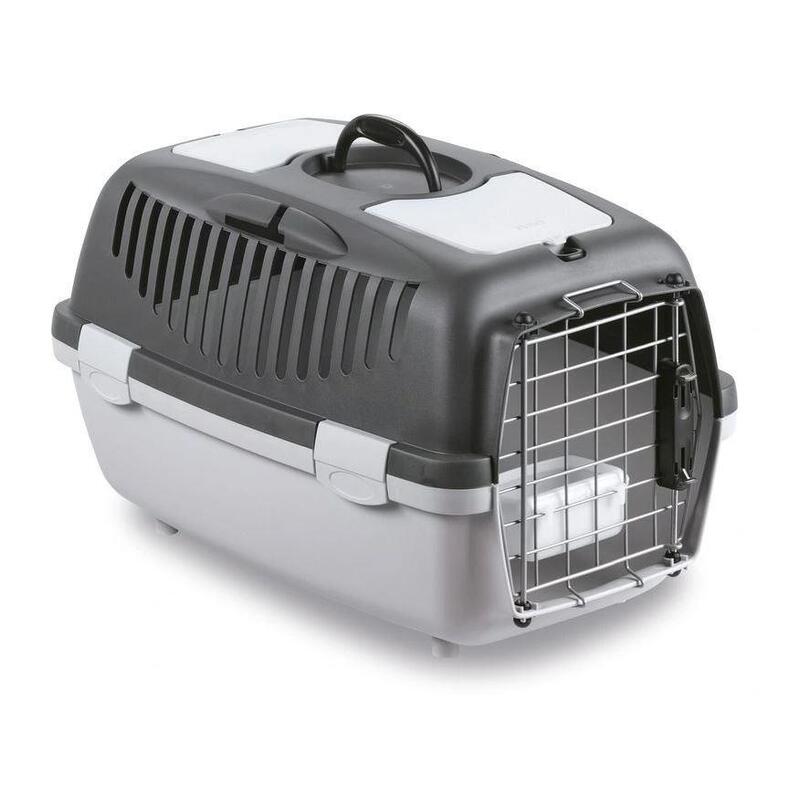 Transportín para gatos stefanplast deluxe gris – 55x36x35cm – m
