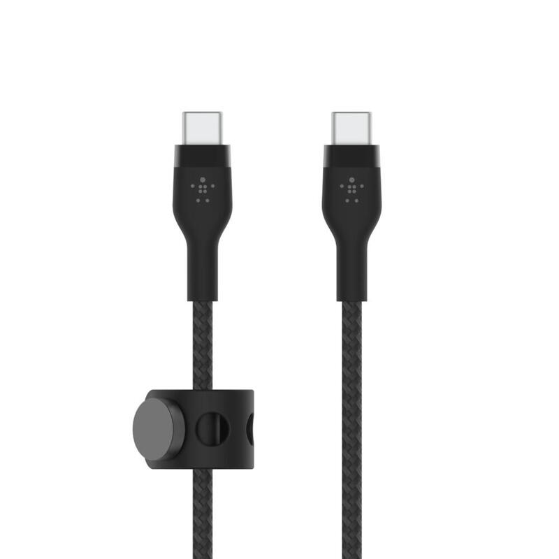Usb-c usb-c 2.0_braid silic 3m bk