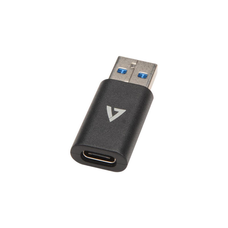 V7 v7usb3ac cambiador de género para cable usb a usb c negro
