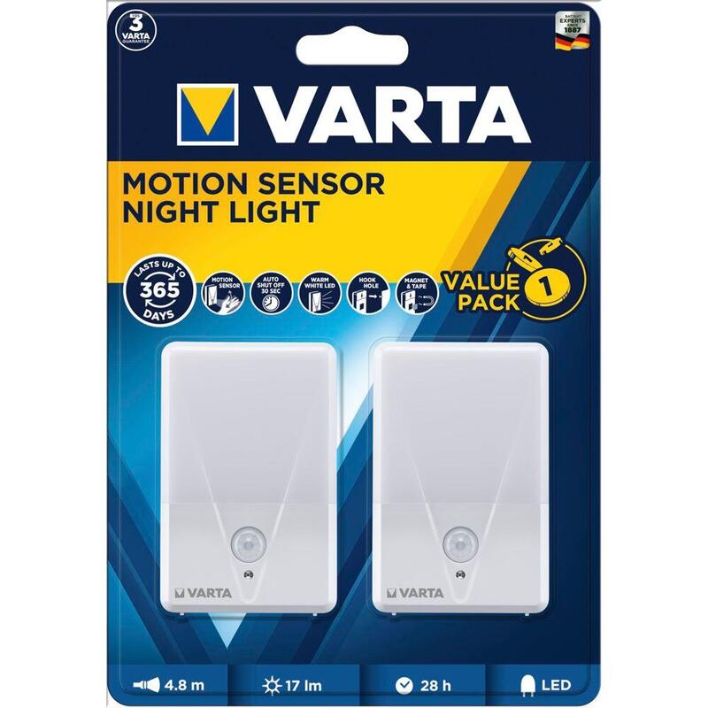 Varta luz nocturna con sensor de movimiento 2x sin bat