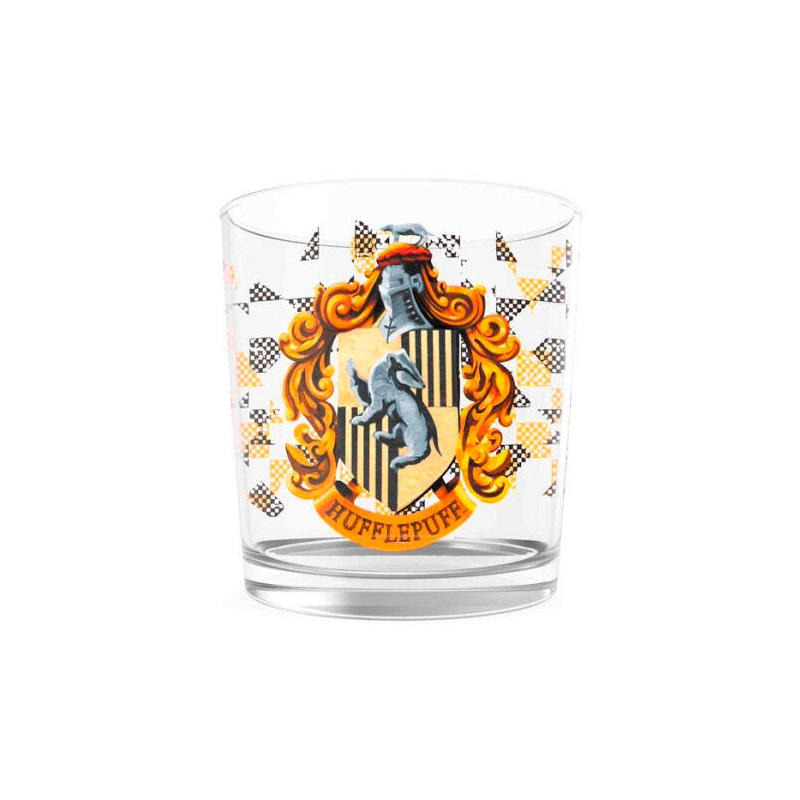 Vaso cristal logo hufflepuff harry potter