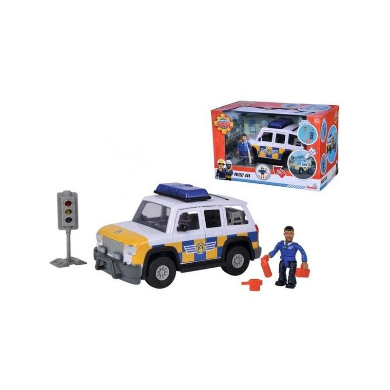 Vehículo simba bombero sam coche de policía 4×4 con figura 109251096