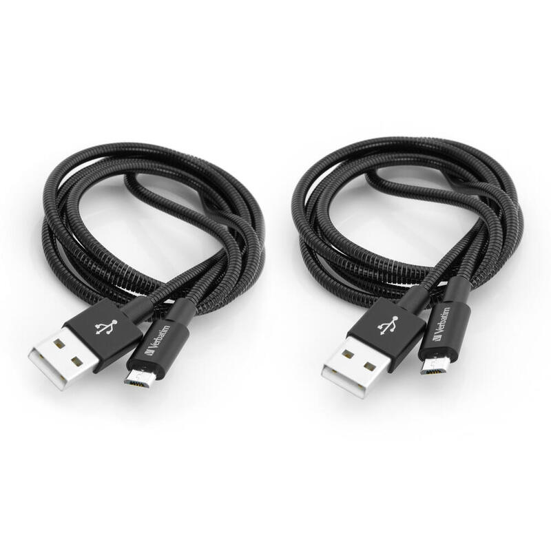 Verbatim micro-usb sync- y cable de carga 100 cm negro (2er pack)