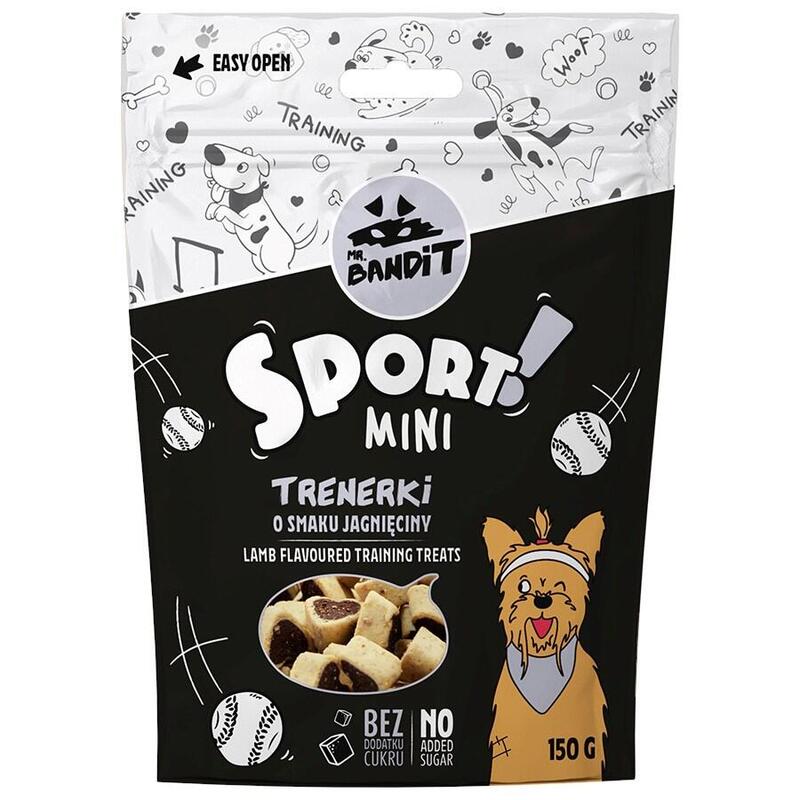 Vet expert mr. bandit sport mini trainers cordero – premio para perros – 150 g