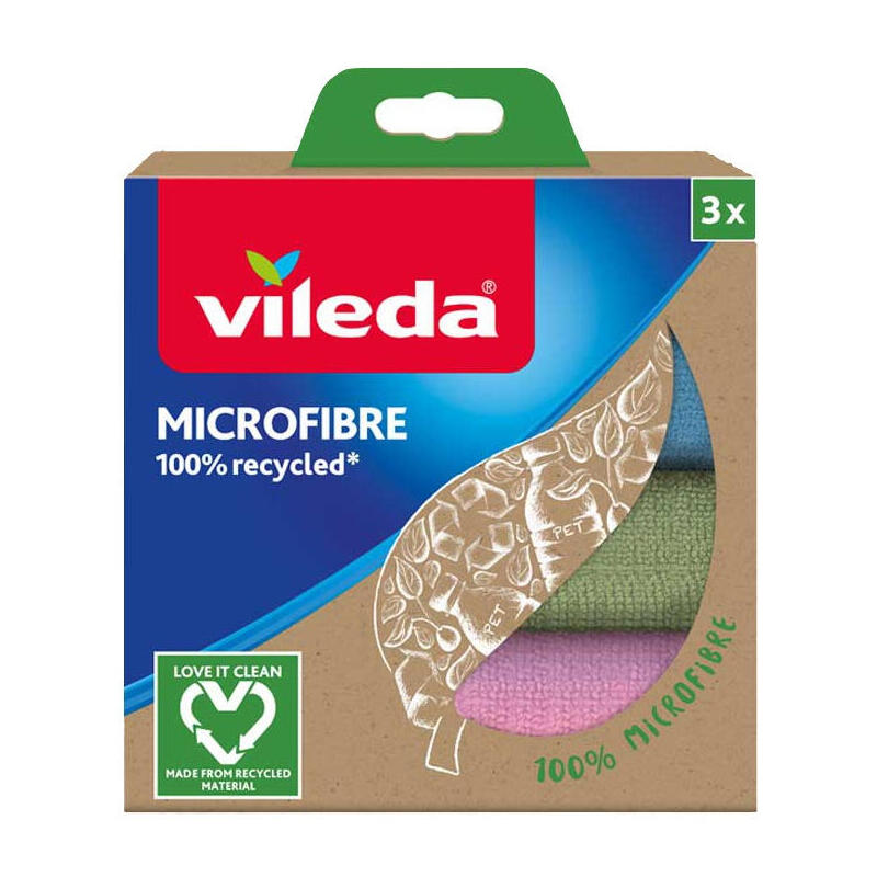 Vileda paÑo microfibra 100% reciclado 3 uds.