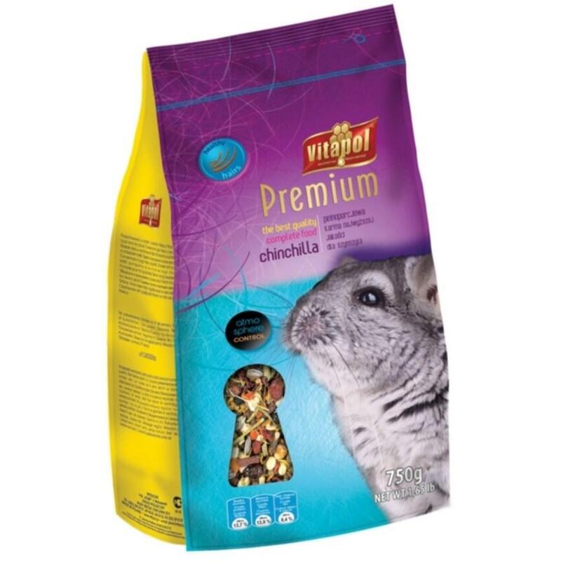 Vitapol alimento completo para chinchillas – 750 g