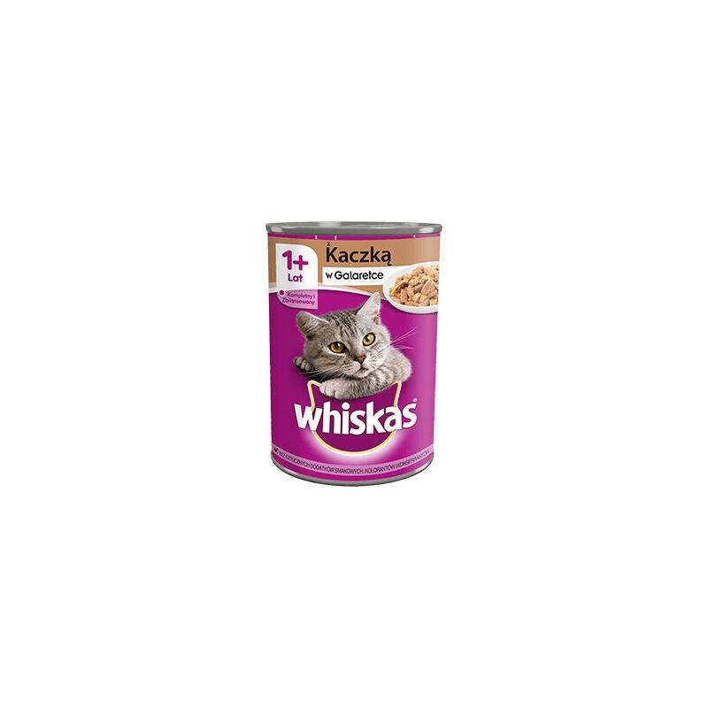 Whiskas adult pato – lata 400g