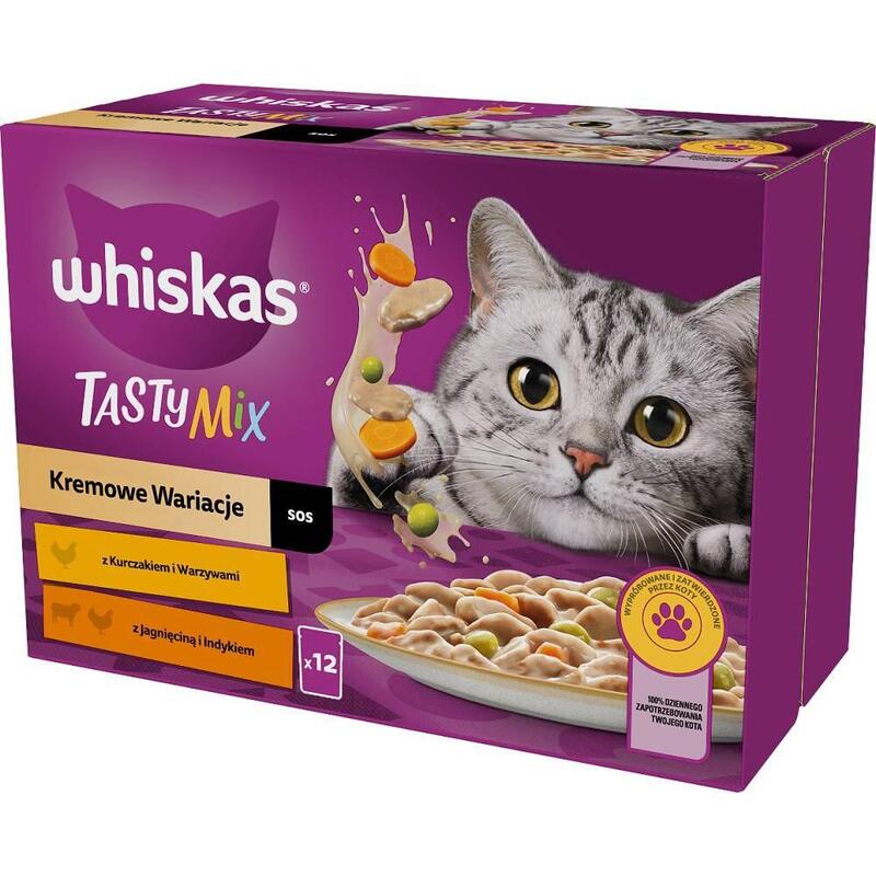 Whiskas tasty mix – comida hÚmeda para gatos – 12x85g