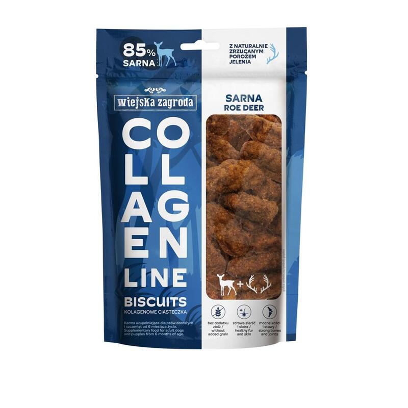 Wiejska zagroda collagen line collagen cookies roe deer – dog treat – 90g