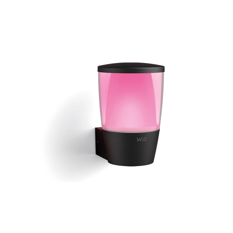 Wiz mv pared exterior,8,5w,2700-5000 (rgb),ip44,negro