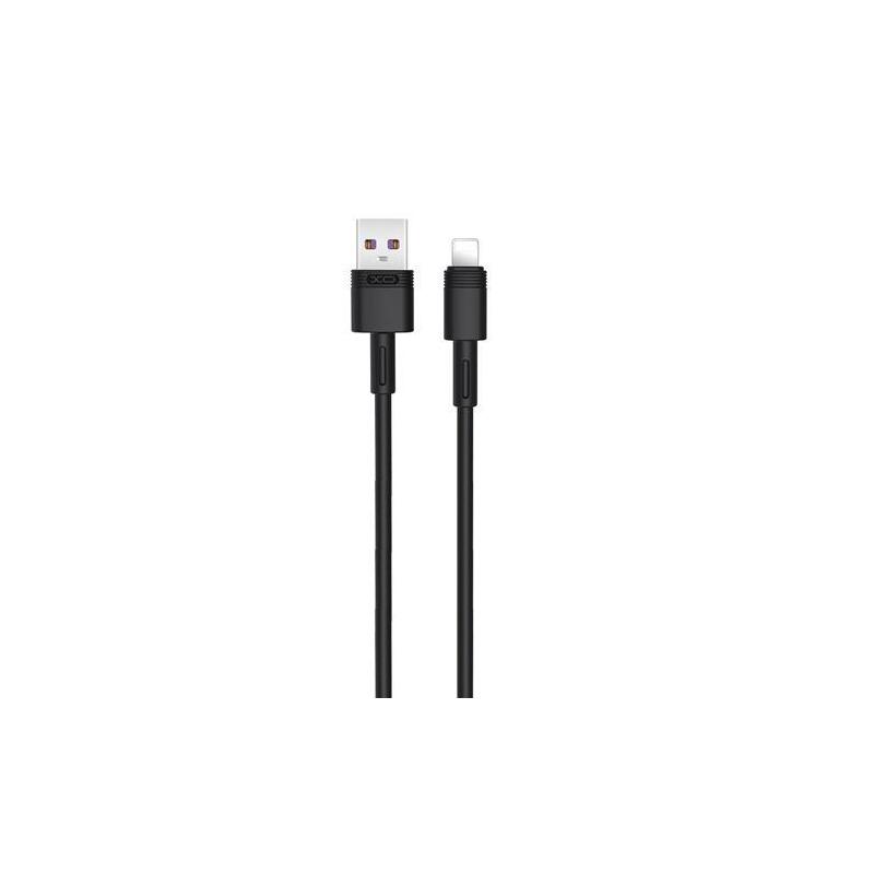Xo nb166 cable usb-a macho a lightning 5a – carga + transmision de datos alta velocidad – longitud 1m