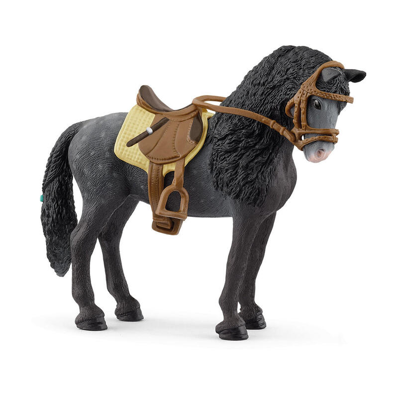 Yegua schleich horse club pura raza espaÑola con silla de montar y brida, figura de juguete marrÓn 42708