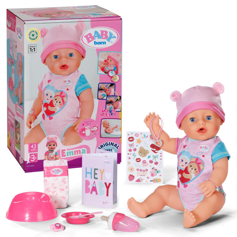 Zapf creation baby born® emma 43cm, muÑeca 836392