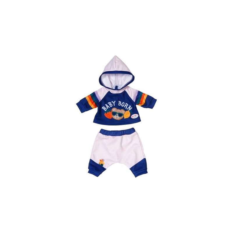 Zapf creation baby born® jogging azul marino 43cm, accesorios para muÑecas   838204