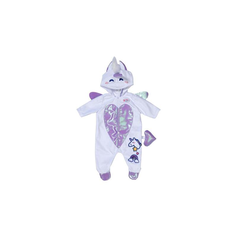 Zapf creation baby born® traje unicornio 43cm, accesorios para muÑecas   838266