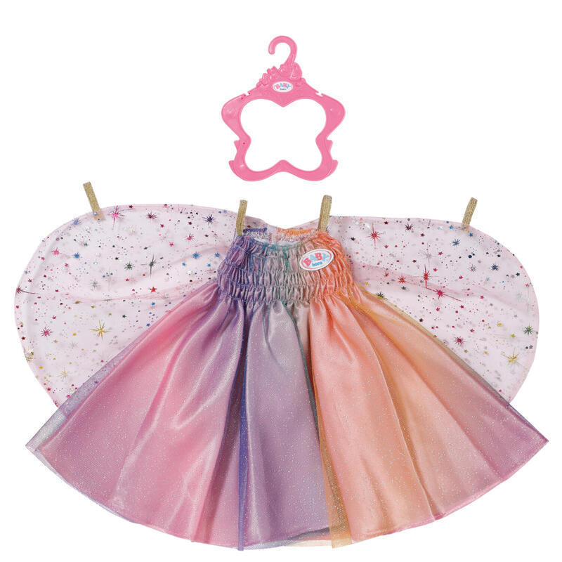 Zapf creation baby born® vestido arcoÍris 43cm, accesorios para muÑecas 836132
