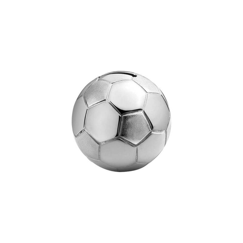 Zilverstad savings box fussball plateado, lacado a6007260