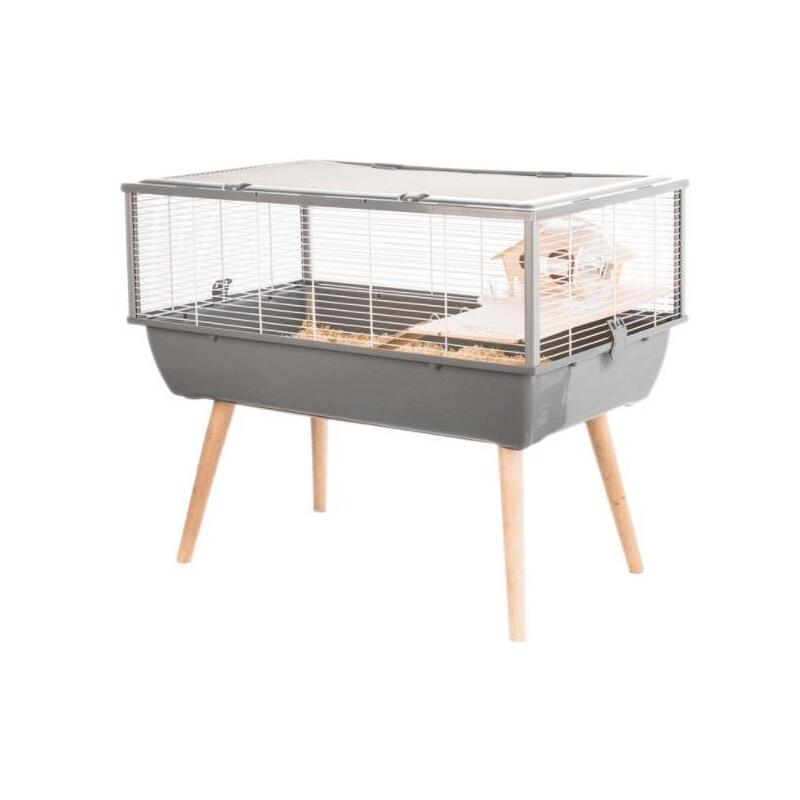 Zolux jaula pequeÑa neo nigha h36, color gris