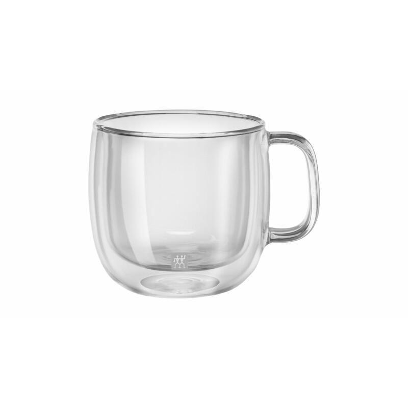 Zwilling 39500-113-0 juego de 2 vasos capuchino con asa, 450 ml
